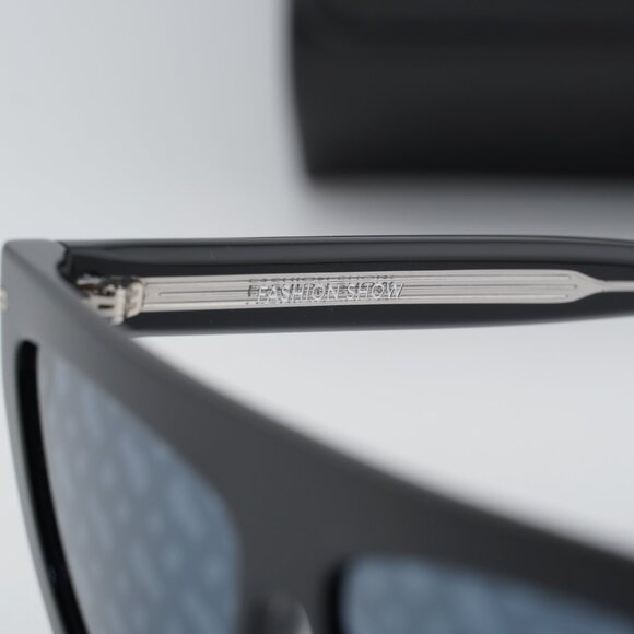 Hugo BOSS 1609/S 0807 MD Geometric Sunglasses - Black/Grey Blue Monogram main image 9
